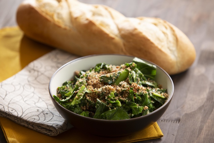 Warm Caesar Greens with Parmesan 