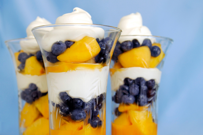 Peach Blueberry Parfait