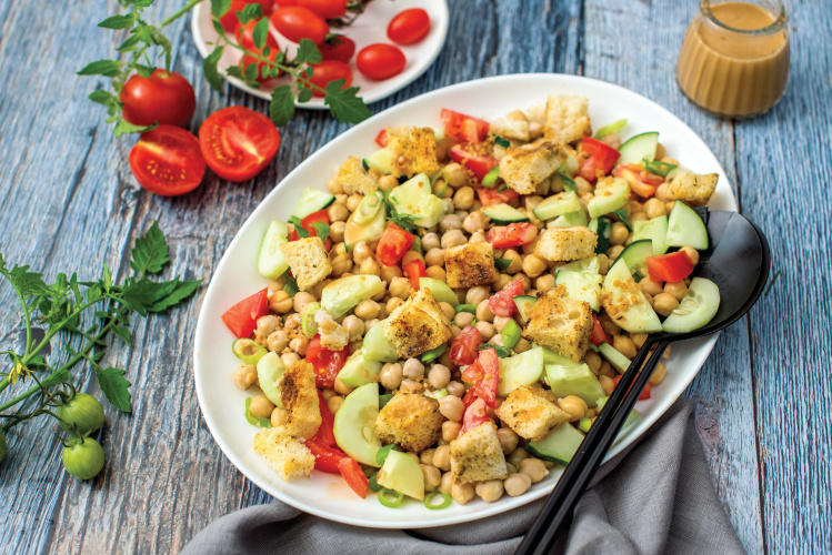 Tomato and cucumber salad