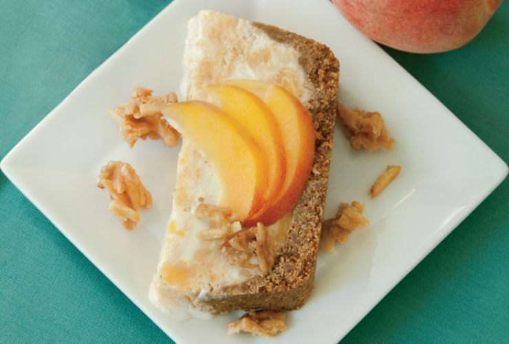Peaches and Cream Freezer Pie