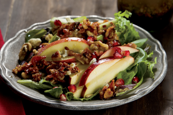 Apple Trio with Bacon Vinaigrette