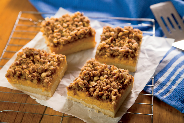 Pumpkin Hazelnut Bars