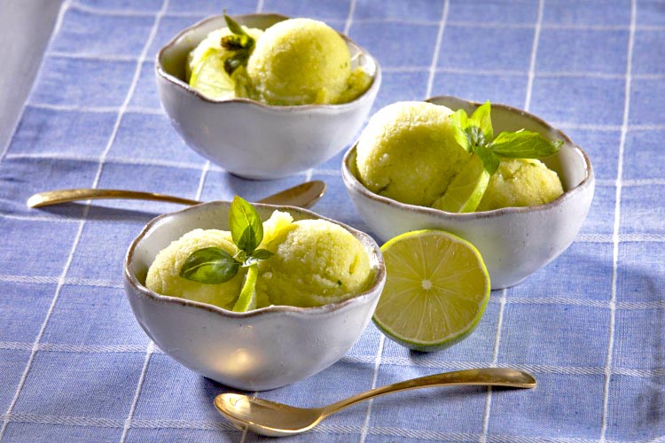 Cucumber-Sweet Basil Sorbet
