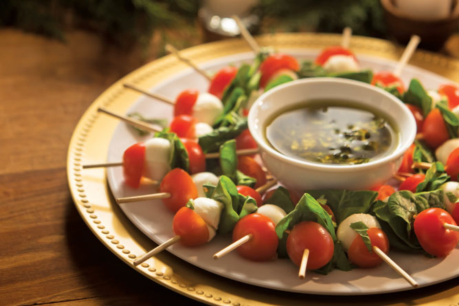 Mini Caprese Salad Kabobs