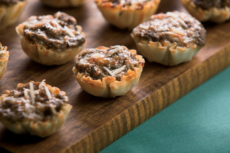 Herbed Mushroom Gruyere Tarts