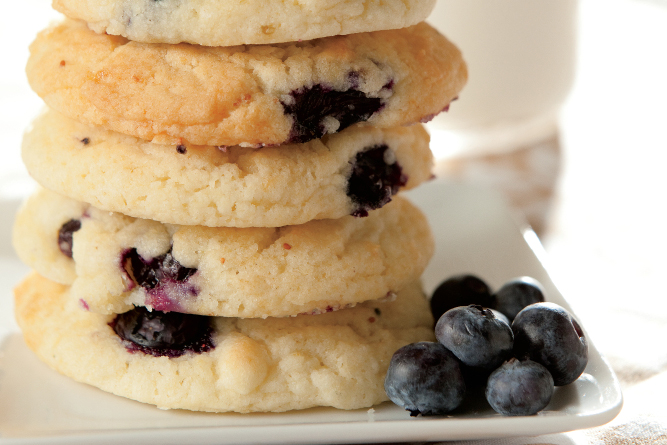 Blueberry Drop Cookies