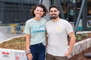 321 Coffee founders Lindsay Wrege and Michael Evans met as freshmen at NC State University and together crafted a coffee company focused on inclusion, from specifically employing people with disabilities to sourcing ethically produced coffee and ability-friendly roasting equipment.