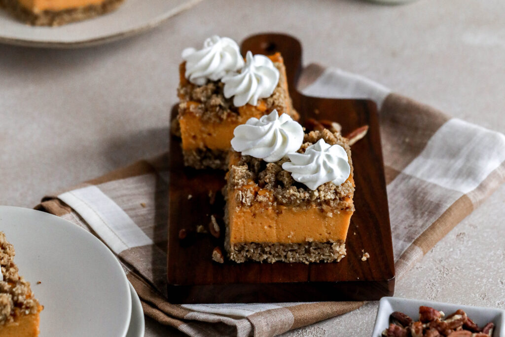 healthy fall recipes, Sweetpotato Pie Squares