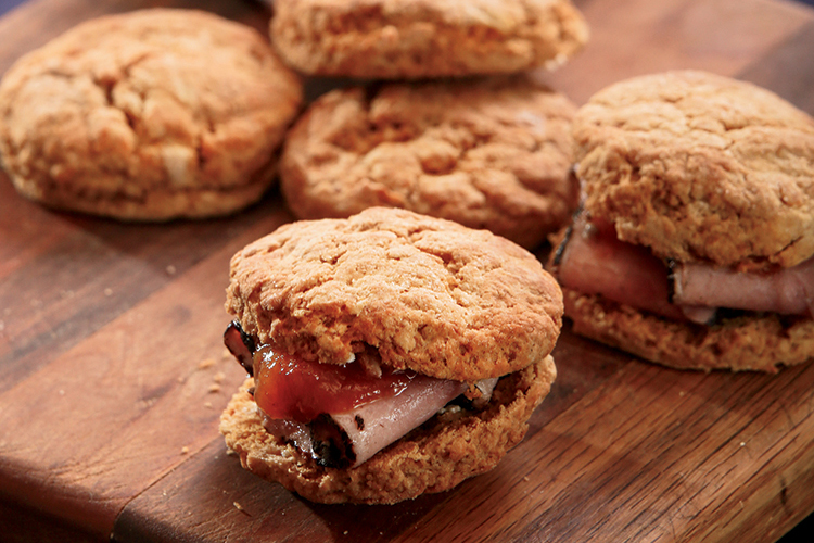 Sweet Potato Biscuits with Pepper Jelly
