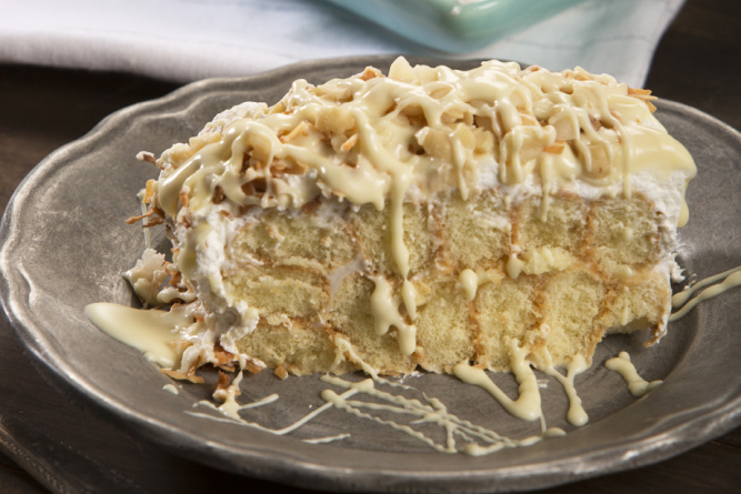 No-Bake Coconut Cream Torte