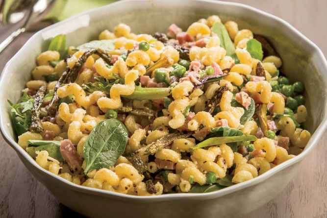 Ham, Peas and Cheese Pasta