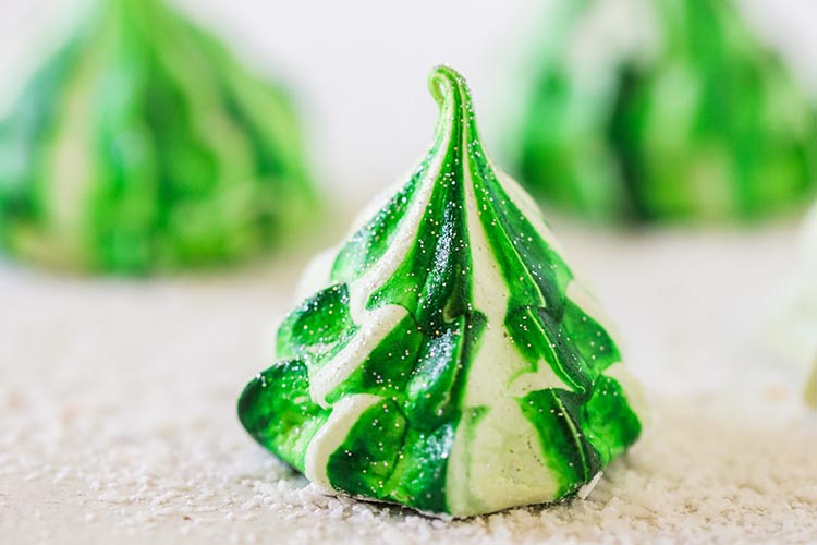 meringue christmas trees
