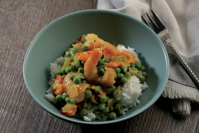 Shrimp Coconut Curry Bowl
