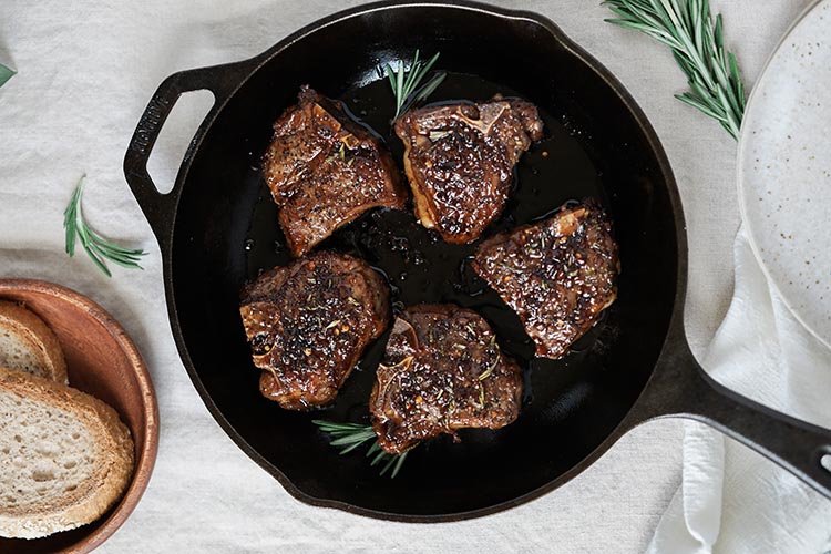 Balsamic Glazed Lamb Chops