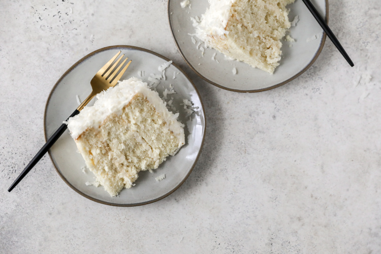 Coconut Cake with Cream Cheese Frosting; dairy recipes