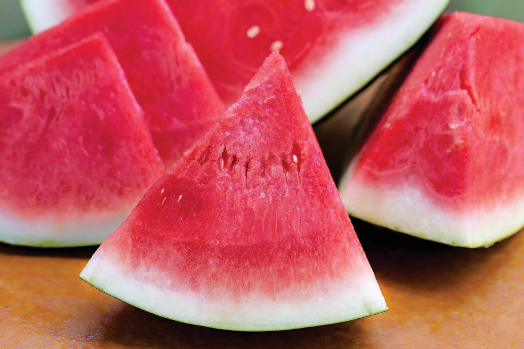 Watermelons grow at LizCo Farms in Rocky Mount.