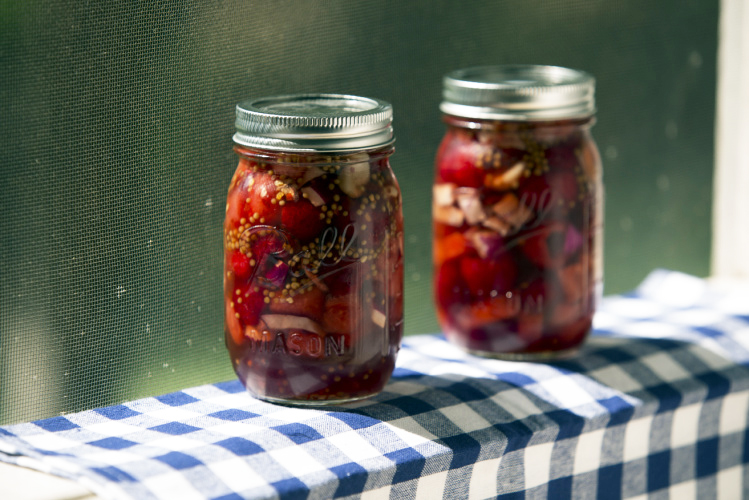 Ruby Red Watermelon Pickles