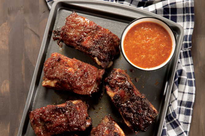 Melon BBQ Basted Ribs