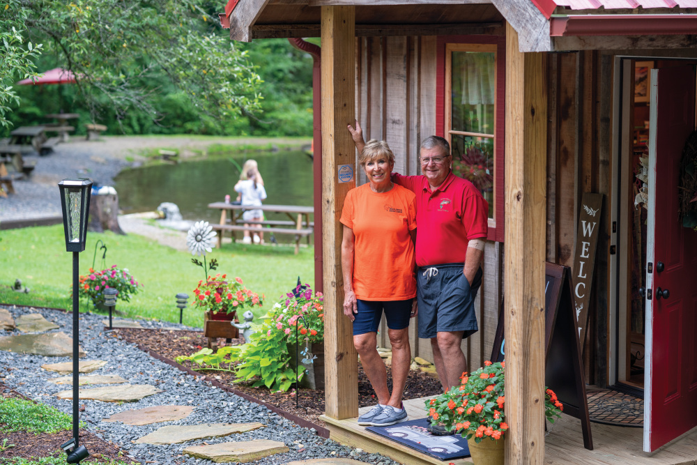North Carolina trout; rainbow trout; Buck Creek Trout Farm