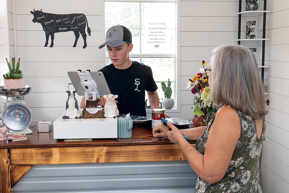 The Southern Legacy Cattle Company storefront allows customers to purchase small amounts of the farm’s beef instead of the large quantities that come with a half or whole cow.