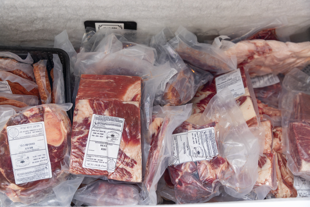 Packaged beef products available at Southern Legacy Cattle Company