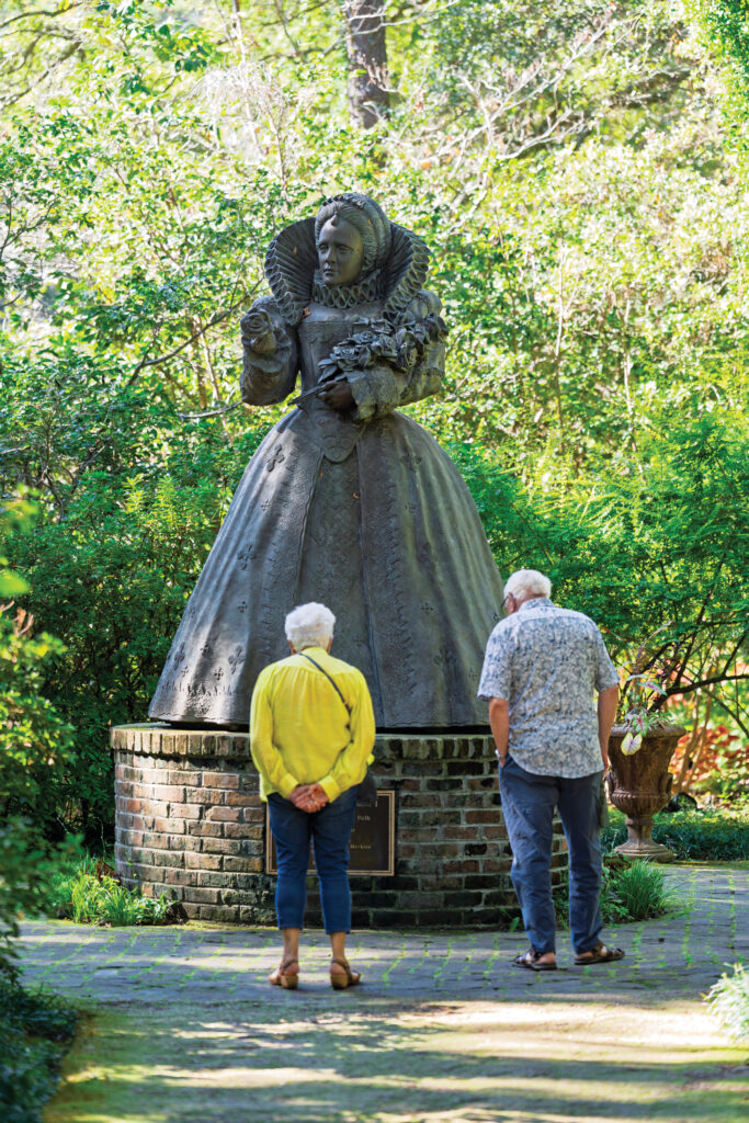 A scene from the Elizabethan Gardens on Roanoke Island