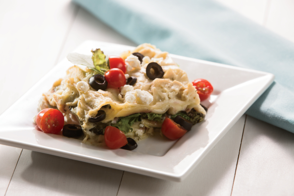 Greek Chicken Lasagna