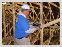 Preston Kight helps remodel a home for the show Extreme Makeover: Home Edition.<br /> 