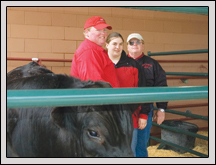 MDUPLIN County Farm Bureau President Dexter Edwards, with his son Nicholas and Nicholas’ wife, had a booth for their business, Edwards Land and Cattle, at the Murphy-Brown Vendor Expo.