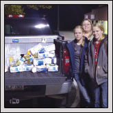PENDER COUNTY’S YF&R Committee donated more than $415 worth of groceries and canned goods to the Pender County Christian Services food bank. Pictured, left to right, are YF&R members Katie English, Ivey English, Ben Head, Lauren Lanier Head, Patrick Robbins, Michaela Seitter, Kayla Bolick, Tessa Seitter, Quinn Howard (Duplin County) and Jared Johnson. Also helping, but not pictured, was Brian Knowles.