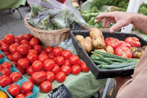 Riverfront Farmers' Market in downtown Wilmington, North Carolina