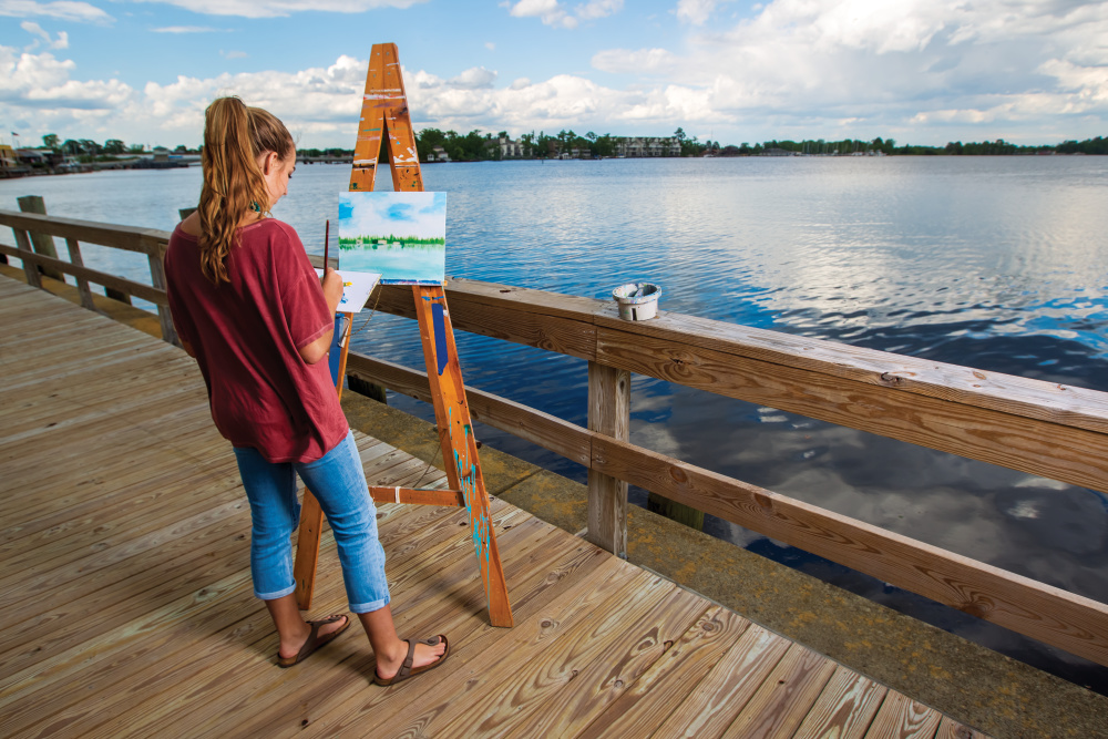 Waterfront Park in downtown Elizabeth City