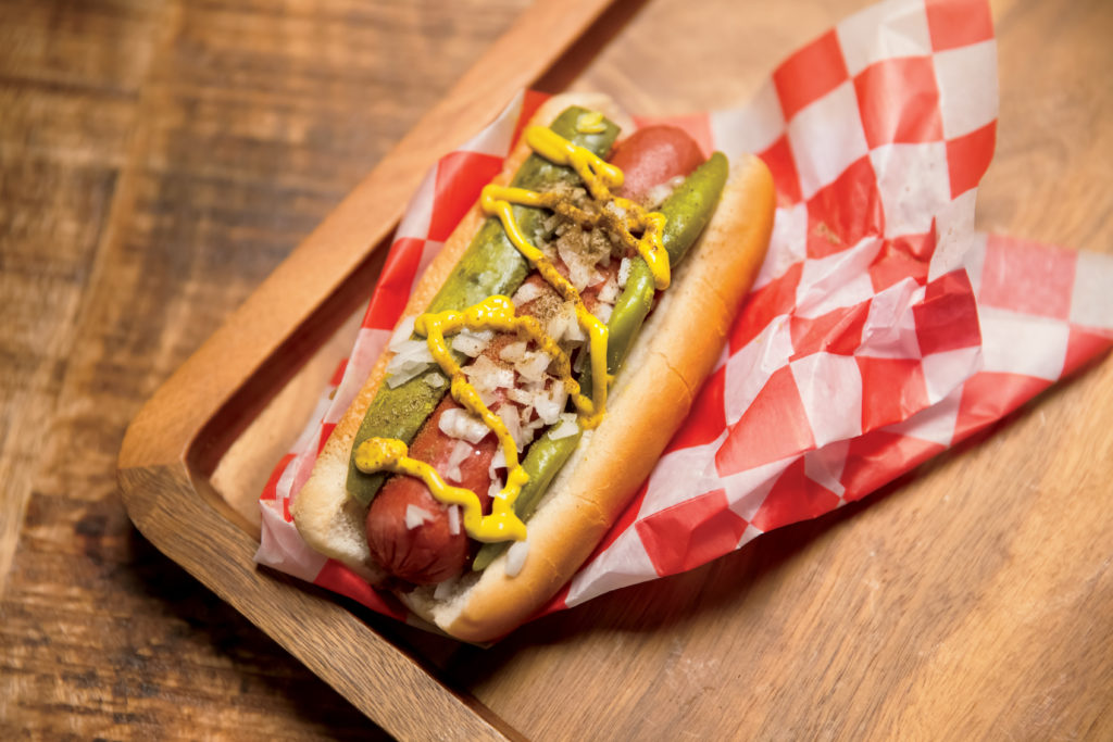 Chicago-style hot dog