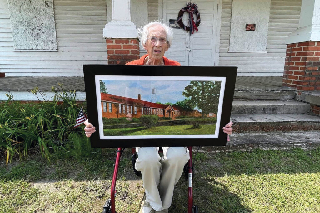Agnes Moore grew up in Red Oak and is working to preserve the Red Oak Farm-Life School, which was attended by members of her family. 