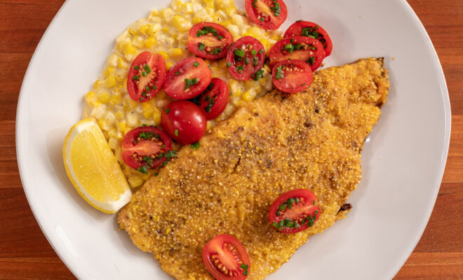 Cornmeal Crusted Trout recipe