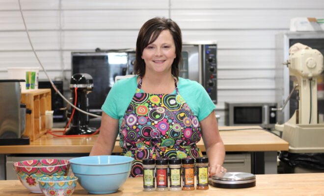 Dawn Arnold in Kitchen of Savory Spoon