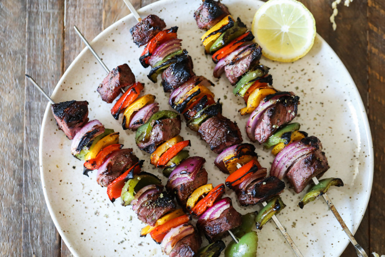 Greek Steak Kebabs