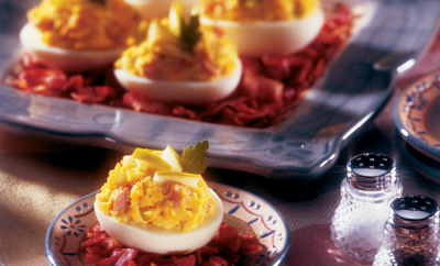 Northwest Deviled Eggs With Apples