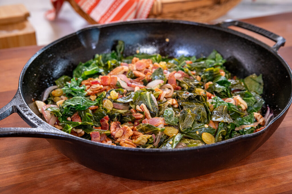 Sheri Castle's Warm Collard Green Salad; Sheri Castle