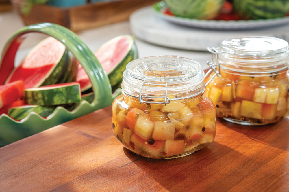 Watermelon Rind Refrigerator Pickles