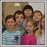 Farm Bureau sponsored the Showmanship division   of the Lamb Show at the Dixie Classic Fair. Pictured, left to right, are   Adam Lawing, Megan Lawing, Forsyth County Farm Bureau President Edgar   Miller, Cindy Connolly and judge Don Melvin.