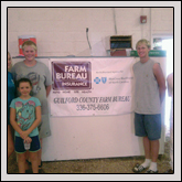 From left to right, Bayleigh Deatherage, Audrey Ribelin, Bryce Amoriello, Cole Amoriello and Mitch Amoriello participated in the Guilford County and Greensboro District Junior Dairy Show, which Guilford County Farm Bureau supported.