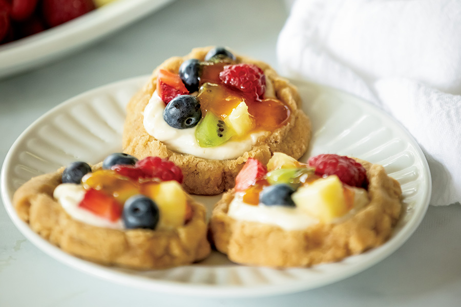 Mini Fruit Pizza Cookies